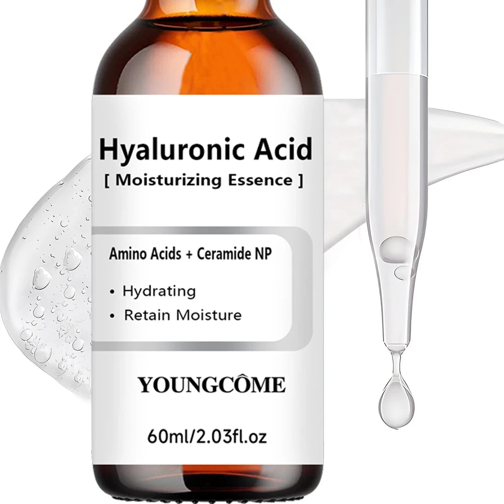 Hydrating Hyaluronic Acid Serum - Moisture Boosting Formula for Skin Repair & Dry Skin Care - 40/60ml - Suitable for All Skin Ty