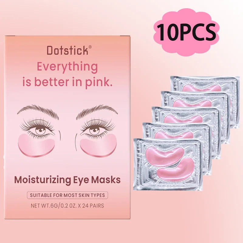 💖 10PCS Pink Hydrating Eye Patches | Moisturizing, Revitalizing Eye Care to Refresh & Soothe Tired Eyes! ✨