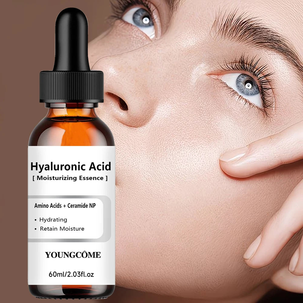 Hydrating Hyaluronic Acid Serum - Moisture Boosting Formula for Skin Repair & Dry Skin Care - 40/60ml - Suitable for All Skin Ty