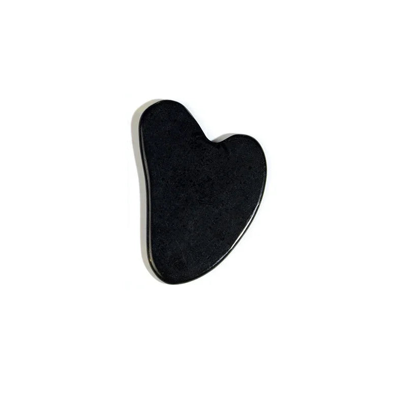 Jade Face Roller Guasha Scraping Board Set Double Heads Jade Stone Lift Body Slim Neck Face Lifting Roller