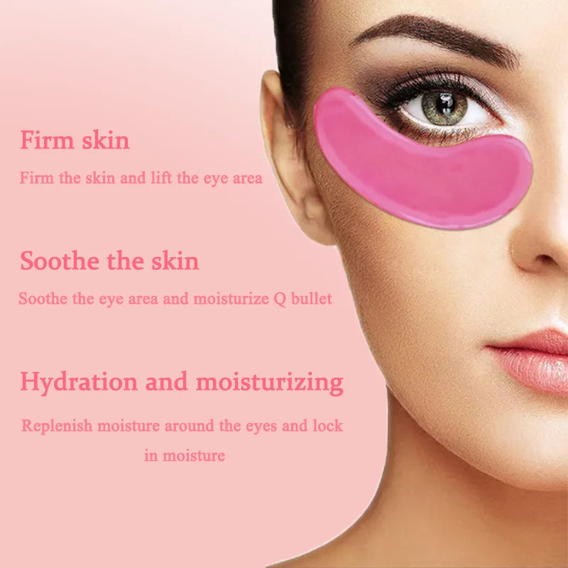 💖 10PCS Pink Hydrating Eye Patches | Moisturizing, Revitalizing Eye Care to Refresh & Soothe Tired Eyes! ✨