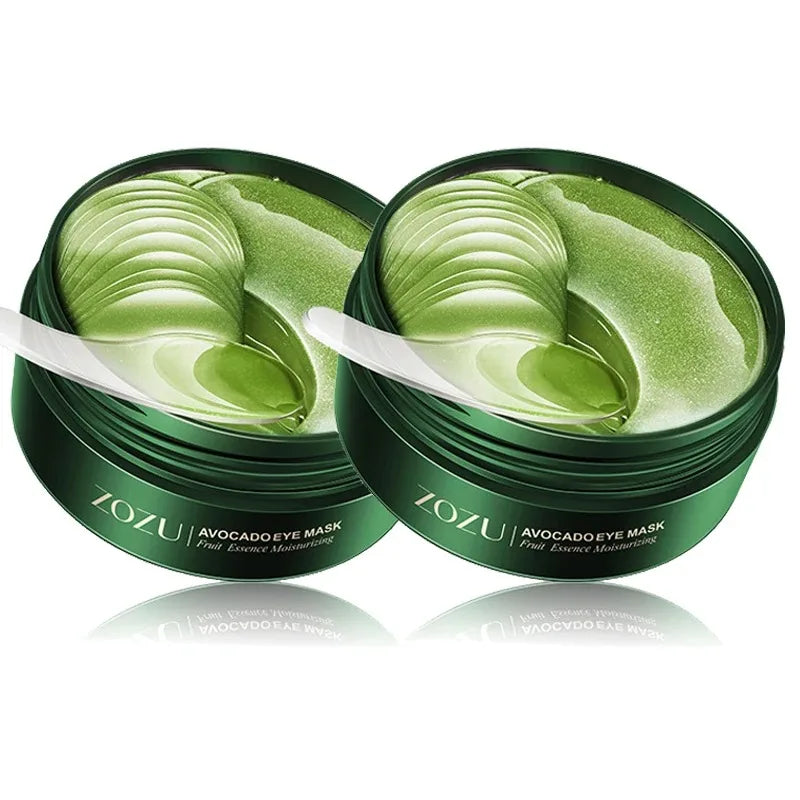 60/120 Pieces Eye Mask Avocado Gold Moisturize Firming Improve Eye Bags Eye Patches Anti Wrinkle Eye Patches for Dark Circles
