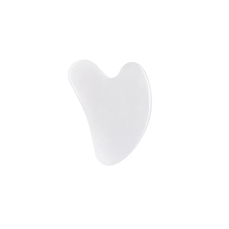 Jade Face Roller Guasha Scraping Board Set Double Heads Jade Stone Lift Body Slim Neck Face Lifting Roller