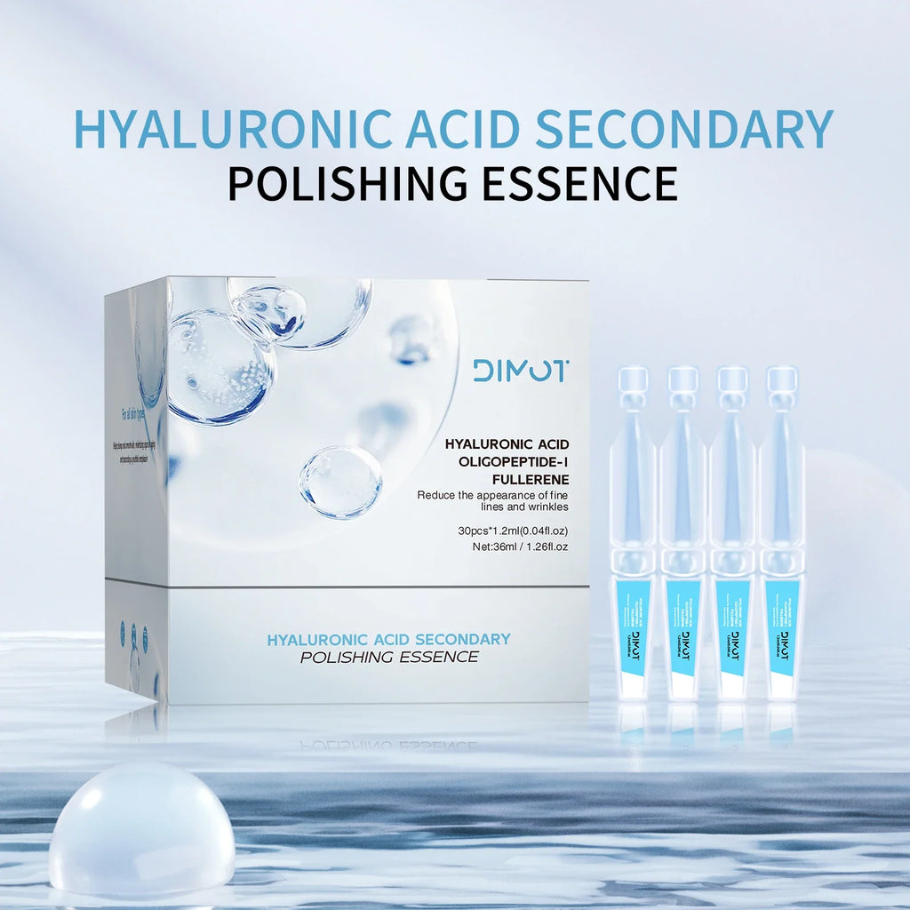 30 Bottles 3% Hyaluronic Acid Serum - Anti-aging, deep nourishment, PFC, collagen. Face slimming, whitening, lifting & firming.